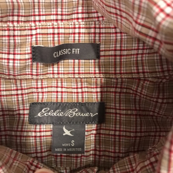 BOGO 2 Eddie Bauer Short Sleeve Plaid Shirt Bundle - Picture 3 of 7